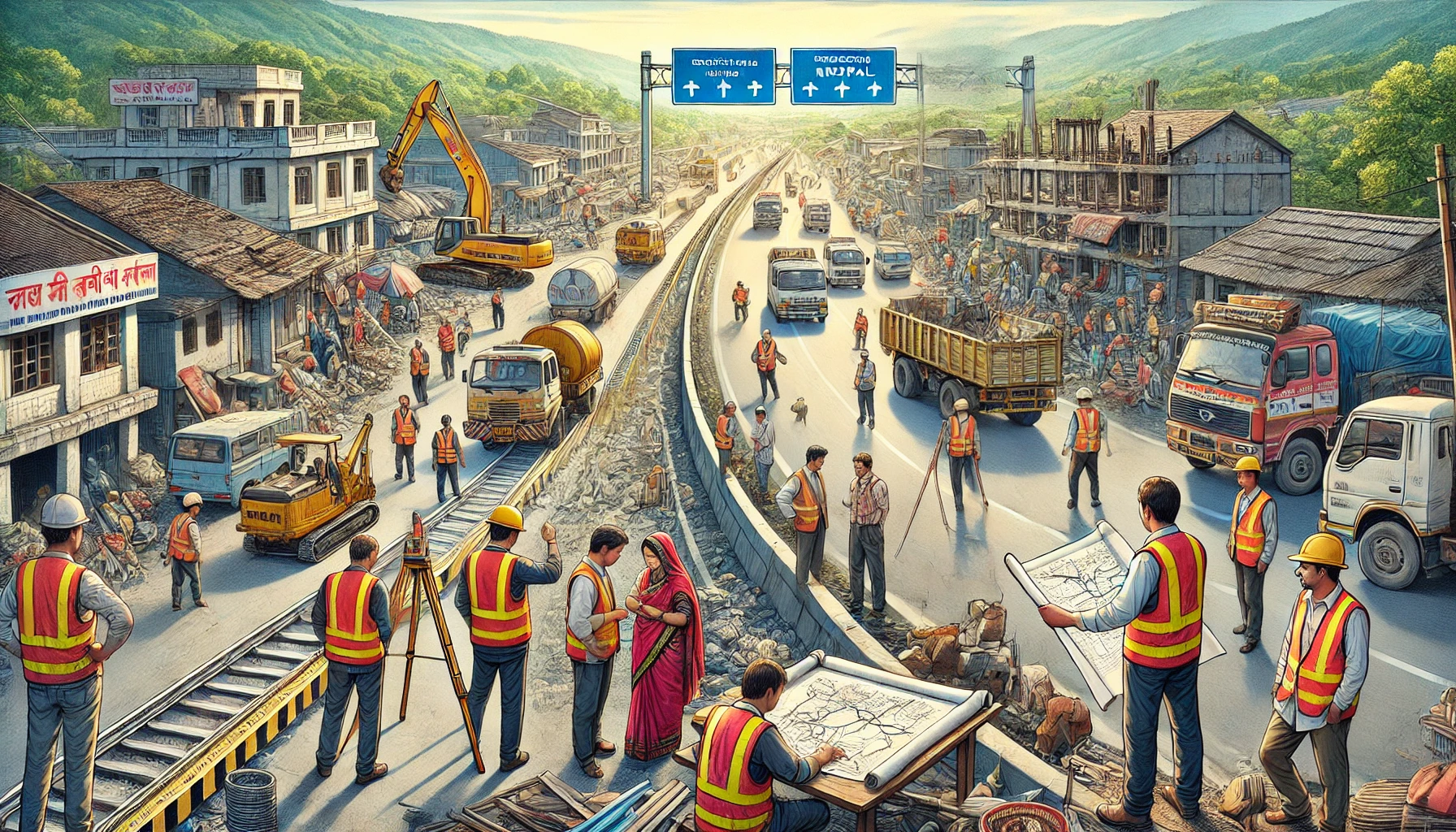 महराजगंज में नई सड़क निर्माण को लेकर सर्वे, व्यवसायियों की आपत्तियों के बीच योजना को आगे बढ़ाया गया